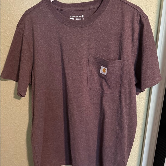 Women’s Carhartt Maroon Loose Fit T-Shirt - Picture 1 of 3